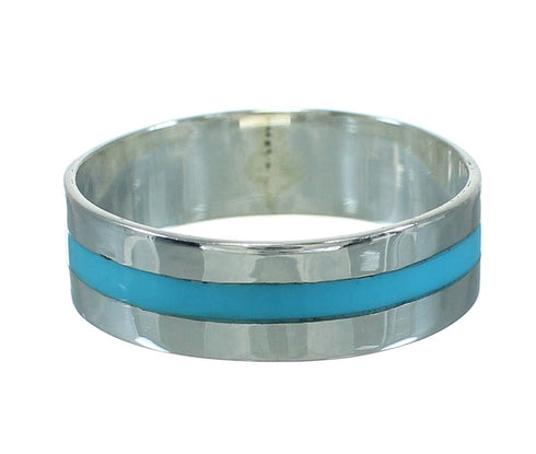 Southwest Sterling Silver And Turquoise Ring Size 5-1/4 WX79567